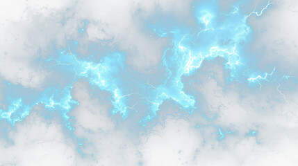 Fototapeta premium a dark blue nebula with lightnings in the sky