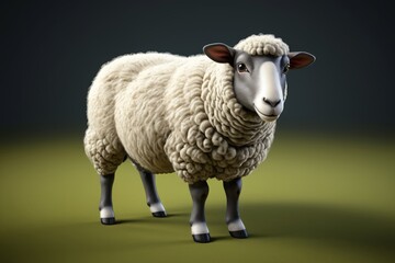 Obraz premium araffe standing in a field with a dark background