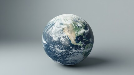 Globe of the Earth with North America in Focus