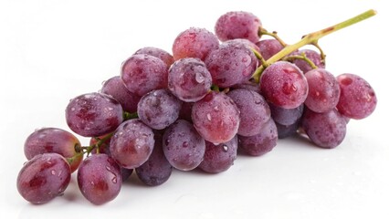 Fototapeta premium red grapes on a white background