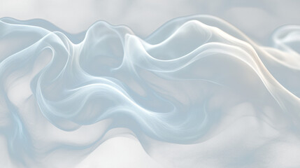 Fototapeta premium a white smoke swirl on a black background