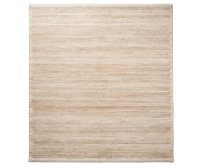 Beige textured rug on a transparent background