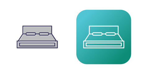 Double Bed Vector Icon