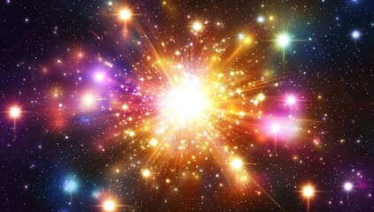 Fototapeta premium Cosmic Explosion in Deep Space
