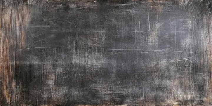 Textured wooden chalkboard background featuring a dark gray surface with rustic edges, providing ample copy space for overlays and designs.