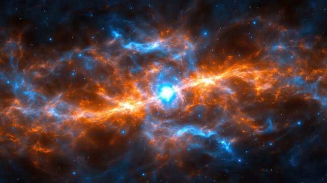 Exploring celestial nebulae phenomena outer space astronomical art cosmic environment high-resolution view astrophysics concepts