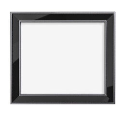 Realistic 3D blank plastic or wood frame photo mockup. Empty wall photo framing template isolated. Mockup for presentation painting, poster, wall art, photographs or frameworks exposition template.