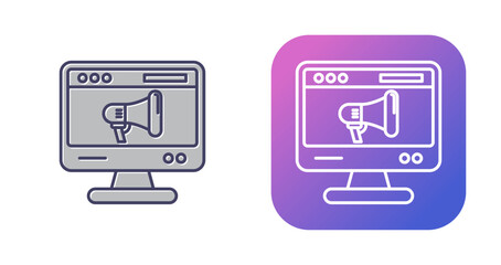 Fototapeta premium Online Marketing Vector Icon