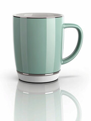 white cup isolated on white