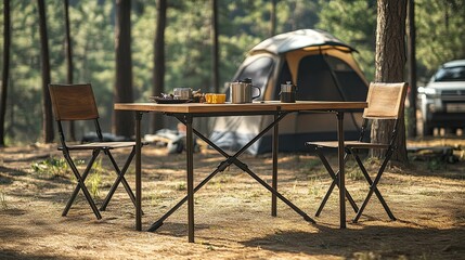 metal-leg folding table