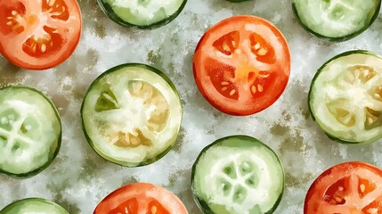 Vibrant illustration of food and groceries, designed for culinary themes, featuring fresh ingredients, pantry staples, and kitchen essentials, hand-drawn book style
