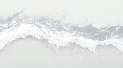 black paint splashing on white background