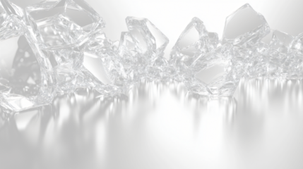 a group of diamonds on a reflective surface