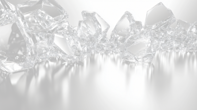 a group of diamonds on a reflective surface