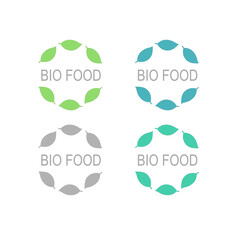 Natural Organic Bio Product Sign Symbol Logo
