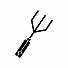 Hand Cultivator Gardening Tool Icon Design