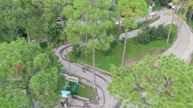 Aerial View of Patriata Chair Lift Stunning Drone Footage of Murree&rsquo;s Beauty
