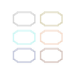 COLORFUL PAPER TAGS DESIGN ELEMENTS ISOLATED ON WHITE