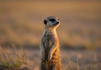 Fototapeta premium Curious Meerkat 
