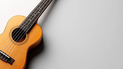 Ukulele on White Background: A Musical Instrument