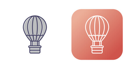 Hot Air Balloon Vector Icon