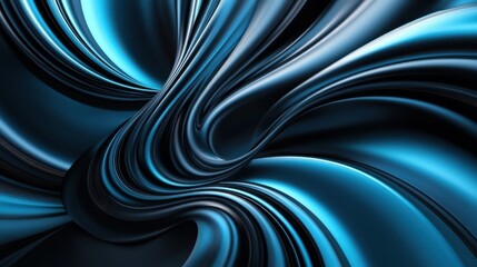 Obraz premium Blue Background with Swirling Lines for Design Banner Template, Featuring Minimalist Wallpaper with Copy Space on Blue Background