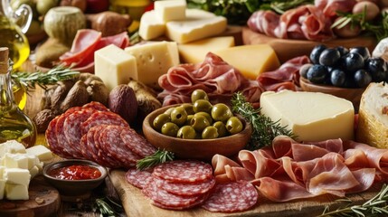A Delicious Italian Antipasto Platter: A Feast for the Senses