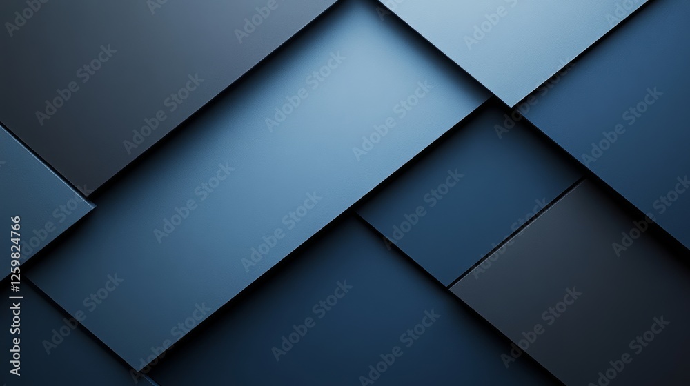 Wall mural abstract minimalist wallpaper with repetitive geometric patterns and shapes on blue background. feat