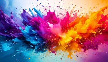 Holi themed Abstract background