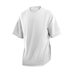 classic white t shirt mockup blank on white