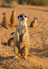 Fototapeta premium Curious Meerkat 
