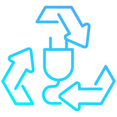 Obraz premium E-Waste Recycling Icon