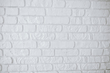 Fototapeta premium Textured white brick wall suitable for modern interior design projects