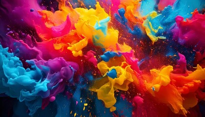 Holi themed Abstract background