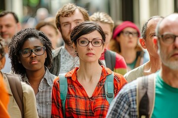 Fototapeta premium Diverse groups of people in everyday situations