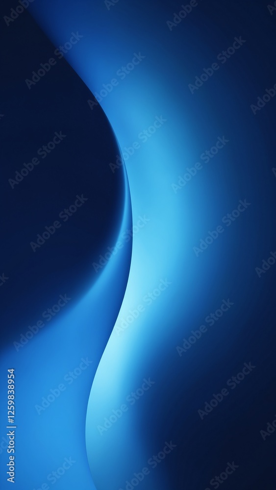Aufkleber Abstract blue background with drop shadow and light. Backdrop for product presentation