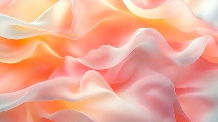 Obraz premium Soft peach abstract background with gentle hues and fluid shapes. Emphasizing warmth and creativity. Ideal for artistic projects and design presentations.