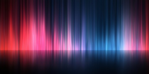 Elegant abstract gradient blending blue to red with subtle edge lines on a dark, blurred background, creating depth and sophistication.