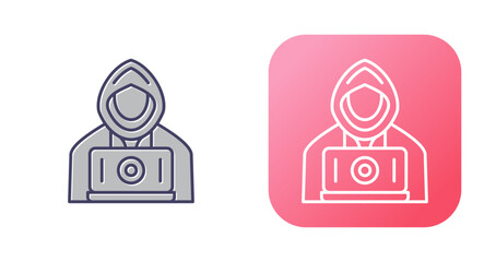 Fototapeta premium Hacker Vector Icon