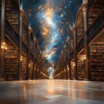 Intergalatic Library 「Knowledge Library」の写真素材 | 1,617,091件の無料イラスト画像 | Adobe Stock