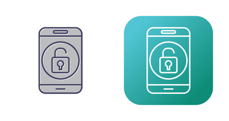 Unlock Mobile Vector Icon