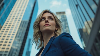 Empowered Elegance Confident Woman Among