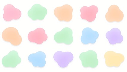 Abstract graphics in soft colors