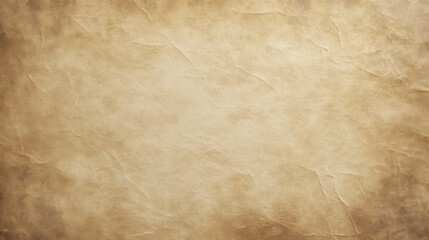 Fototapeta premium Weathered Parchment with Faint Marbling and Wide Central Space for Text or Graphics, Reminiscent of Ancient Documents from Top View Perspective