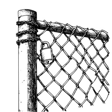 Prison Fence clip art preview