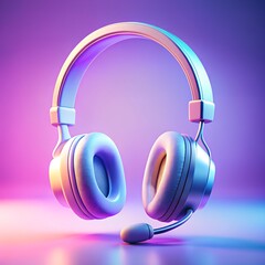 headphones on white background