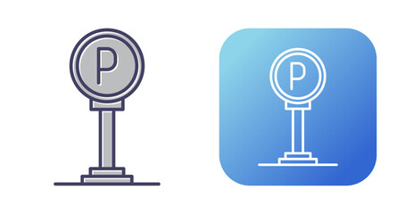 Parking Sign Vector Icon
