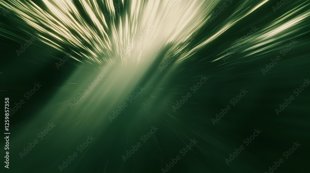 Aufkleber dazzling green abstract background with dynamic geometric patterns motion blur and vibrant digital l