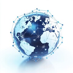 A holographic globe connecting