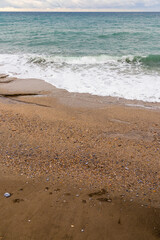 waves on the beach